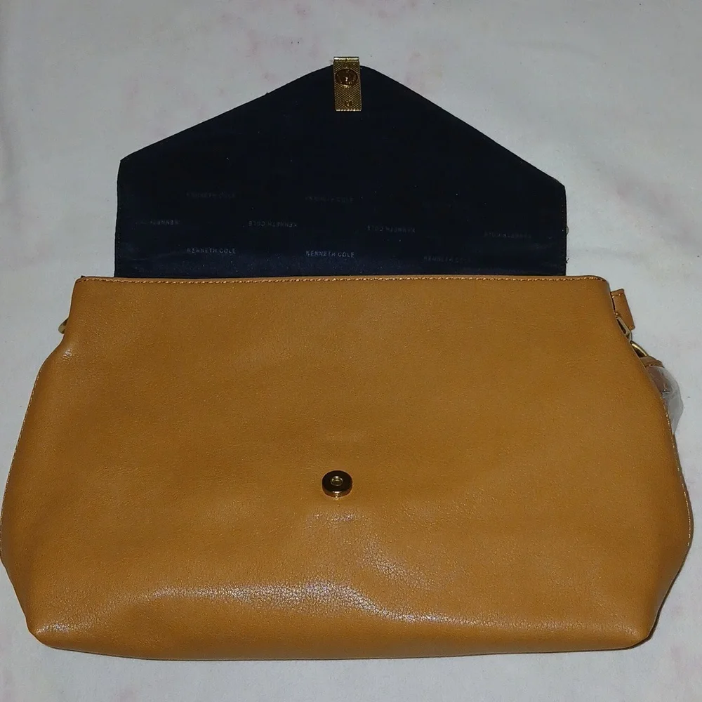 Kenneth Cole Reaction Cognac Lifestyle Mid-Satchel NWT‎